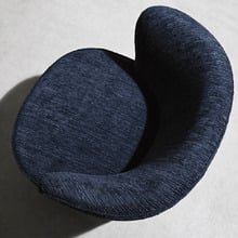 Indigo Veni Upholstered Swivel Wingback Chair